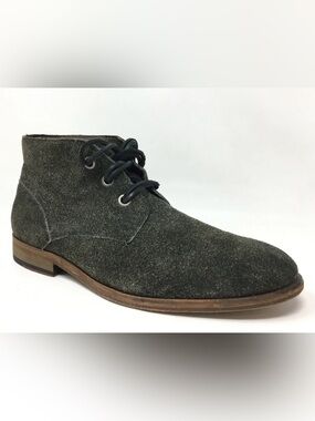 John Varvatos NYC Men’s Olive Gray Suede Chukka Boots Size 8.5